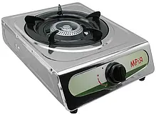 Газова плита однокомфорна Мрія + Балон газовий Rudyy 12л + редуктор зі шлангом + пальник на балон у подарунок, фото 4