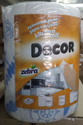 Кухонні рушники ZEBRA Decor2шар/1шт34,5м 300г (3800090304586)