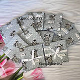 Захист 12 подушок бортики бампер на 4 сторони в дитяче ліжечко 120*60 см на зав'язочках висота 30 см, фото 2