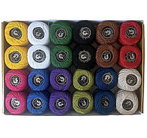 Набір пряжи Ірис Gold Thread 24 мотка