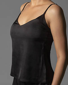 Майка з шовку Армані Чорний