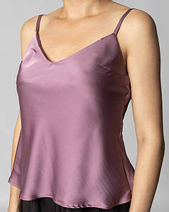 Майка з шовку Армані Темно-бузковий S