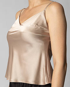 Майка з шовку Армані Капучино