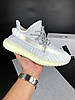 Чоловічі кросівки Steely Yeezy Boost 350 White Grey (Білі з сірим) Взуття Стайл Ізі Буст 350 сітка повсякденні демісезон, фото 3