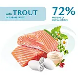 Оптіміл (Optimeal) вологий корм для котів з фореллю в кремовому соусі 85г, фото 3