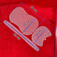 Канва пластикова для сумки РОЗМІР В РОЗГОРНУТОМУ ВИДІ 42х28х19х14см, біла