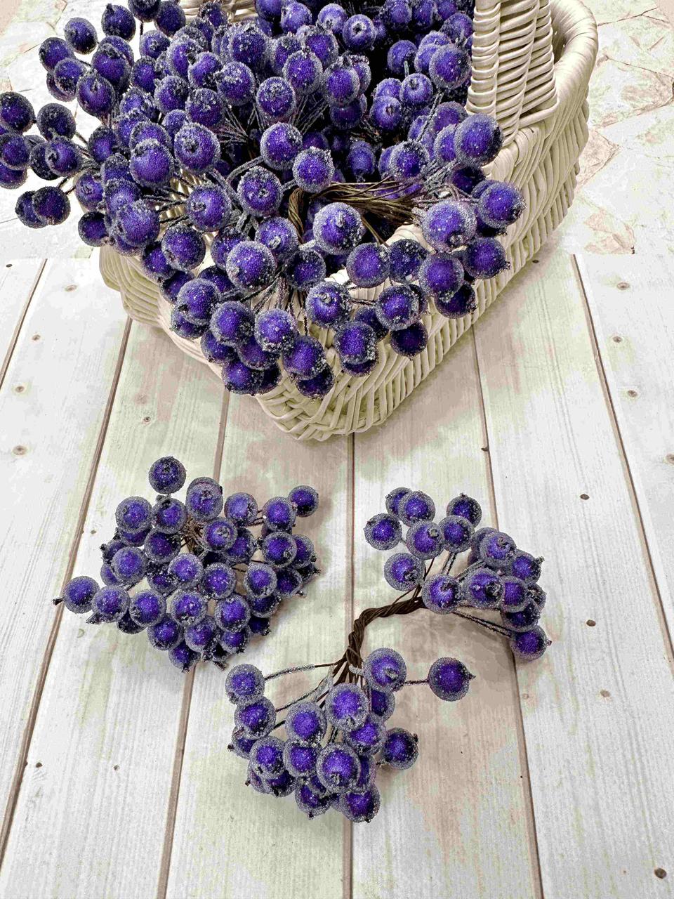 Букет калина в цукрі. Колір фіолетовий, фото 1