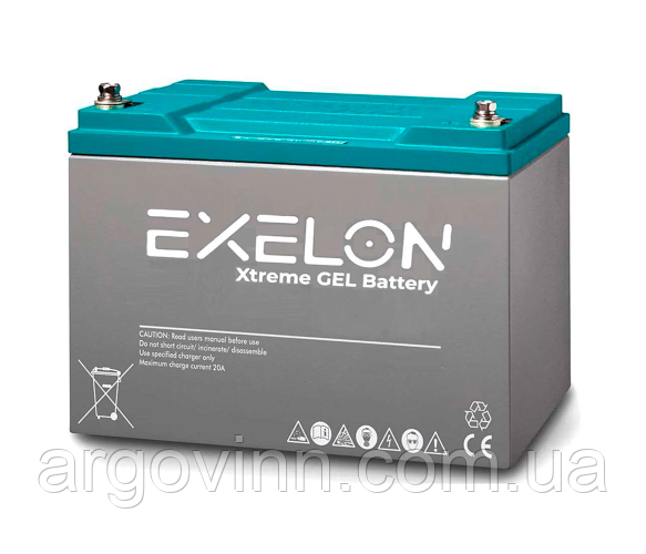 Акумуляторна батарея EXELON 200-12 GEL 12V 200 Ah (522 x 240 x 224), 60.3 kg Grey Q1/48
