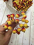 Букет калина в цукрі. Колір жовто червоний, фото 2