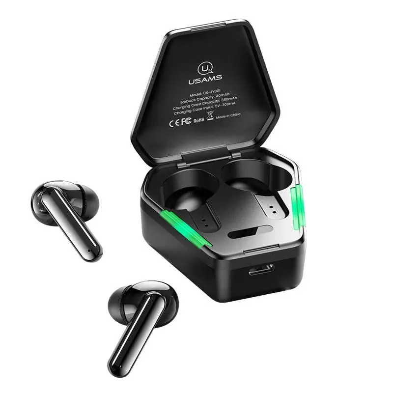 Бездротові навушники Bluetooth для телефона смартфона планшета USAMS TWS Gaming Earbuds JY01 Series, фото 1