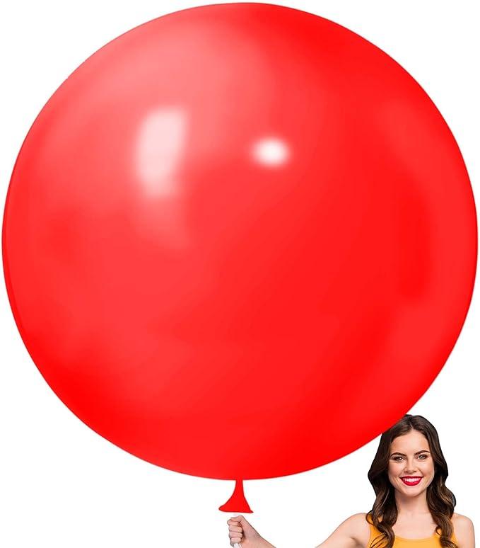 Гігантська Повітряна Куля Latex Balloon 48 дюймів 120 см Червоний (00694)