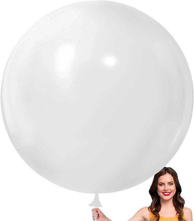 Гігантська Повітряна Куля Latex Balloon 48 дюймів 120 см Білий (00839)