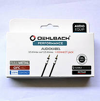 Кабель Oehlbach i-Connect J-35 Mobile Audio Cable 3.5 mm Jack to 3.5 mm Jack Black