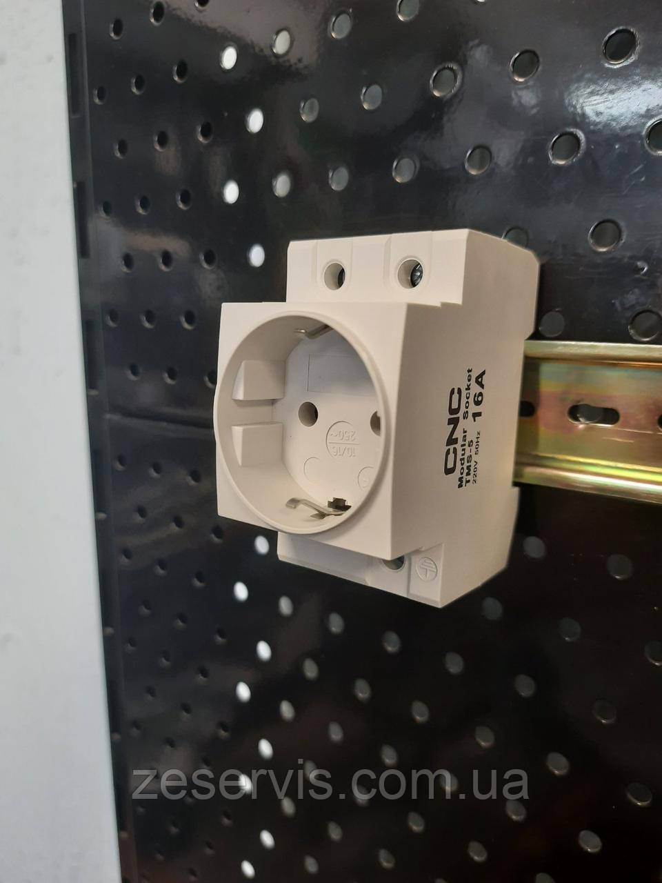 Розетка на DIN-рейку TMS-5 L+N+PE 16A, CNC, фото 1