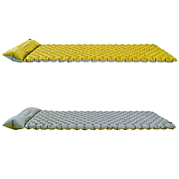 Килимок Надувний Туристичний Wechsel Coreo Double-Tube TL Lemon/Grey (233122) Каремат Німеччина, фото 4