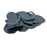 Одноразові капці-в'єтнамки для салонів, саун, лазень, готелів, чорні т. 3 мм EVA, щільність 80-100 кг/м3, 36-38, фото 3