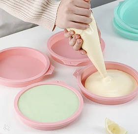 Набір силіконових форм для Тарта з 4 шт. діаметр 10см