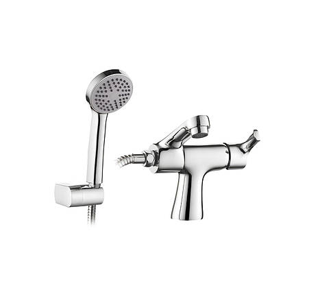 Змішувач для умивальника Dante LM1055-16 з душовою лійкою, хром, фото 1