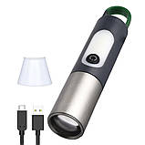 Ліхтар-лампа акумуляторний RIAS CB-836 з карабіном Type-C Grey (7_00701), фото 5