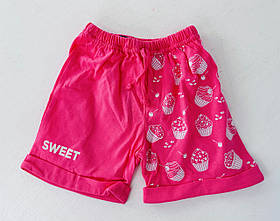Шорти дитячі для дівчаток "Sweet" Рожеві Бавовна 13201 GABBI розмір 92 (2 роки)
