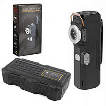 Ліхтар MULTIFUNCTIONAL D51-COB black Li-Ion акумулятор. індикація заряду запальничка ЗУ Type-C Box, фото 4