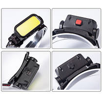 Ліхтар налобний BL-008+COB (white+red), Li-Ion акум., ЗП Type-C, Box, фото 5