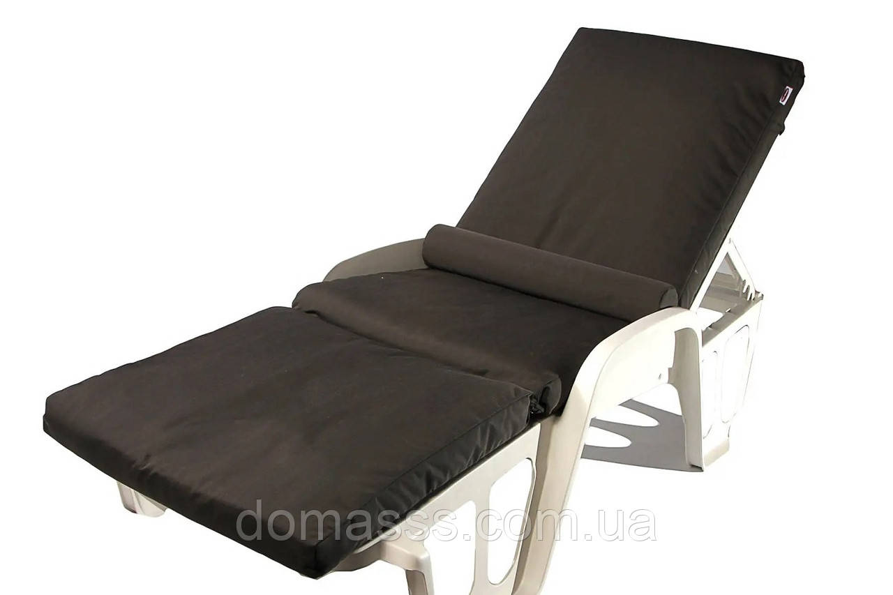 Матрац для лежака CONFORT Texsilk, товщина 8 см антрацит, фото 1