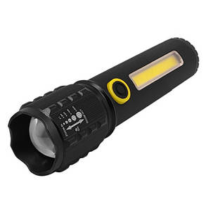 Ліхтар C71/C81-P50+COB Li-Ion акумулятор. zoom ЗУ mircoUSB Box, фото 3
