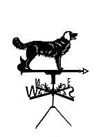 Флюгер Пес Новошотландський ретривер, флюгер на дах з металу 2 мм.