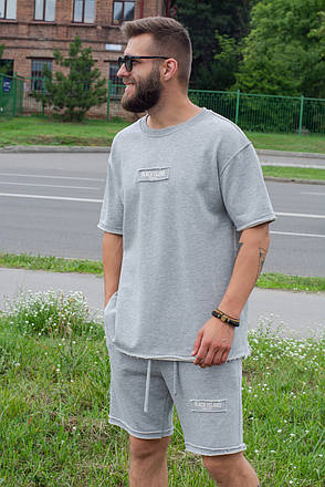 Чоловічий костюм шорти і футболка оверсайз, фото 1