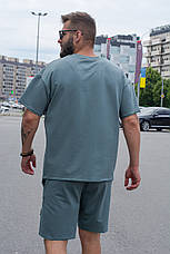 Чоловічий костюм шорти і футболка оверсайз, фото 4