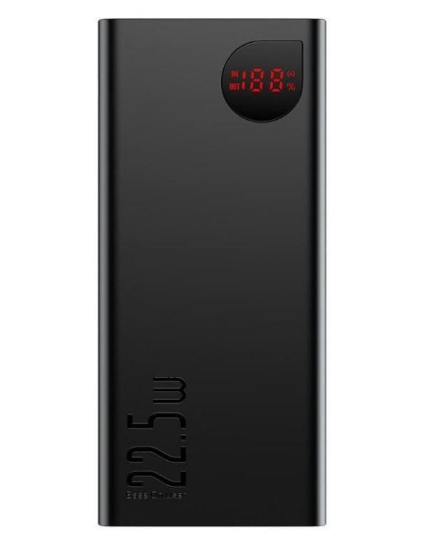 Повербанк Baseus Adaman Metal Digital Display 22.5 W 20000 mAh Black (PPAD000101)
