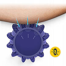 М'яч масажний огірок 4FIZJO Spike Bean 11.5 x 5 см 4FJ0652 Blue Poland, фото 4