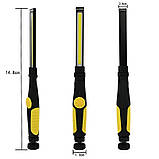 Ліхтар акумуляторний RIAS W55 COB з магнітом 3000mAh microUSB Yellow (7_00703), фото 3