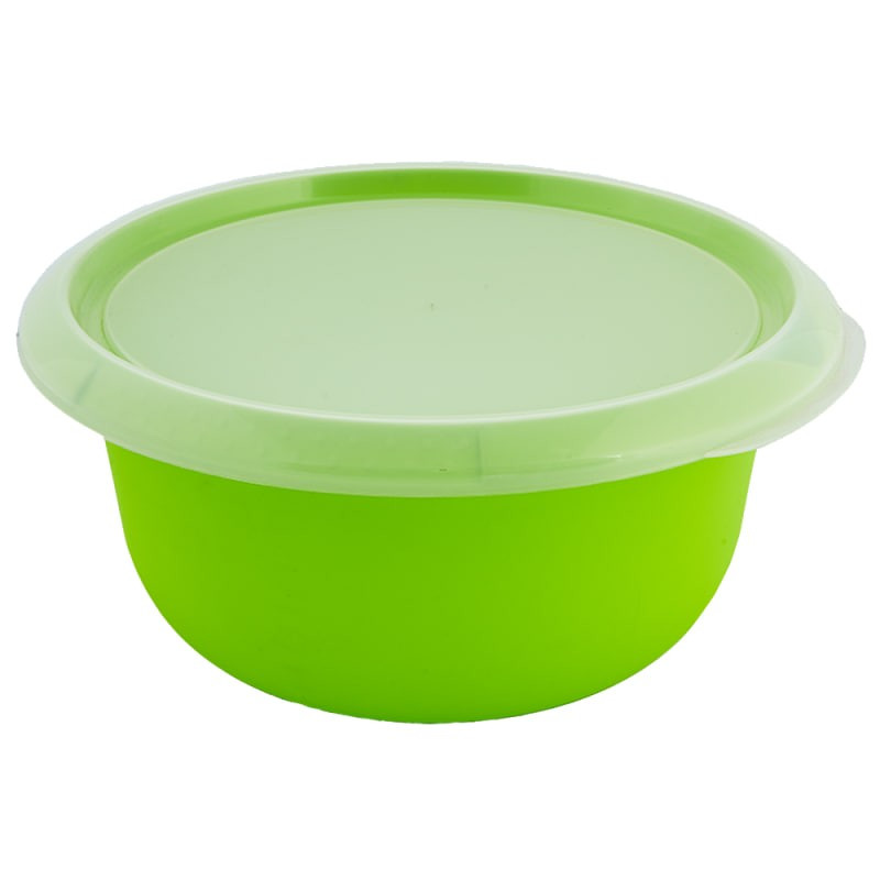 Миска кухонна 3.75л з кришкою (оливковий) A169052-19 Алеана