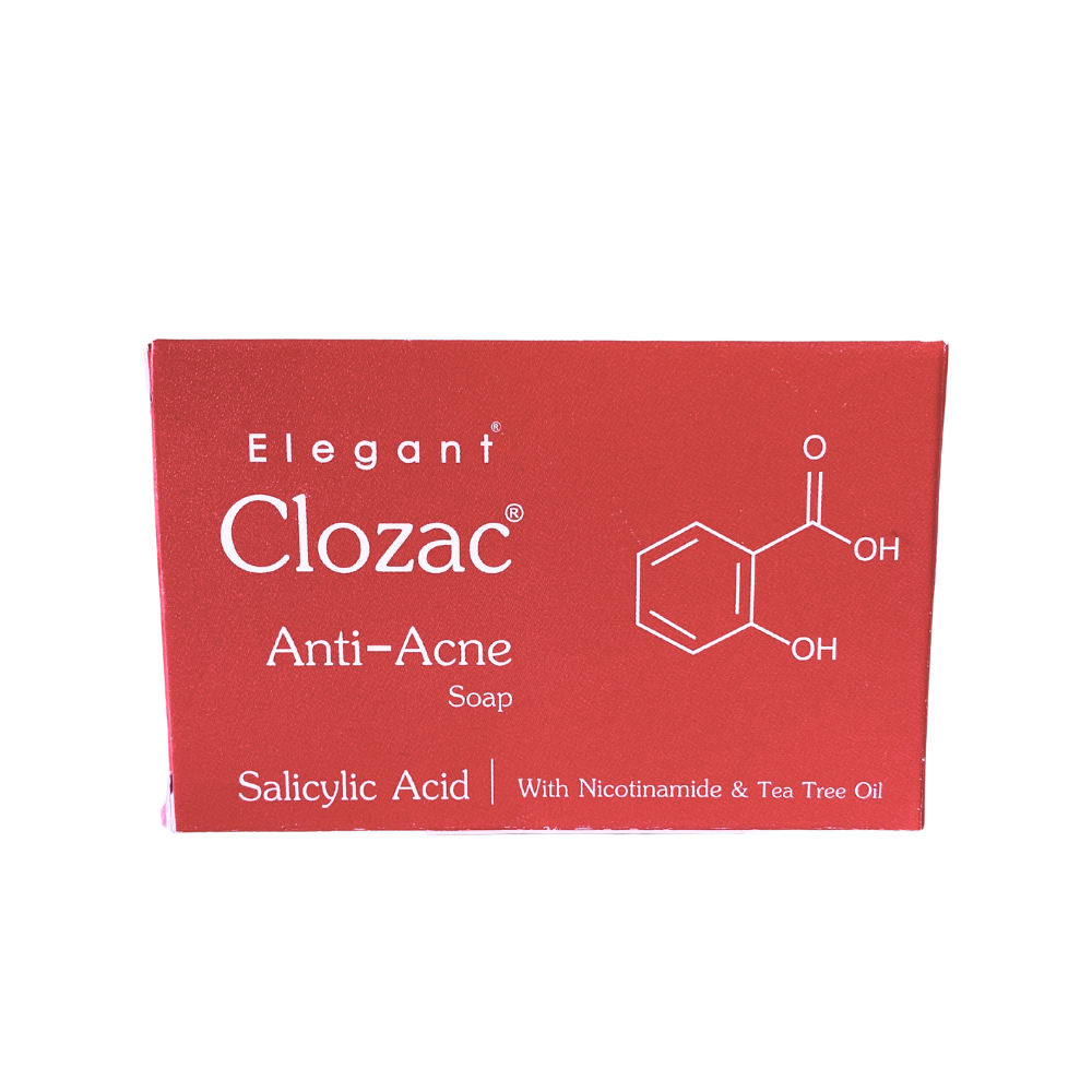 Мило проти акне з саліциловою кислотою Клозак ELEGANT Clozac Anti-Acne Soap 75 г