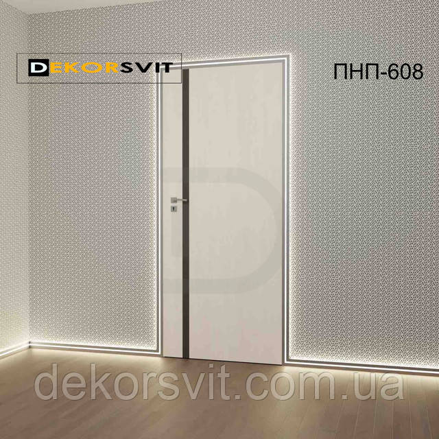 алюминиевые наличники для дверей с подсветкой