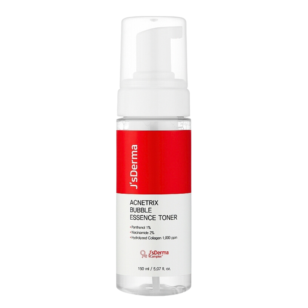 Зволожуючий тонер з пантенолом і ніацинамідом J’sDerma Acnetrix Bubble Essence Toner 150 мл