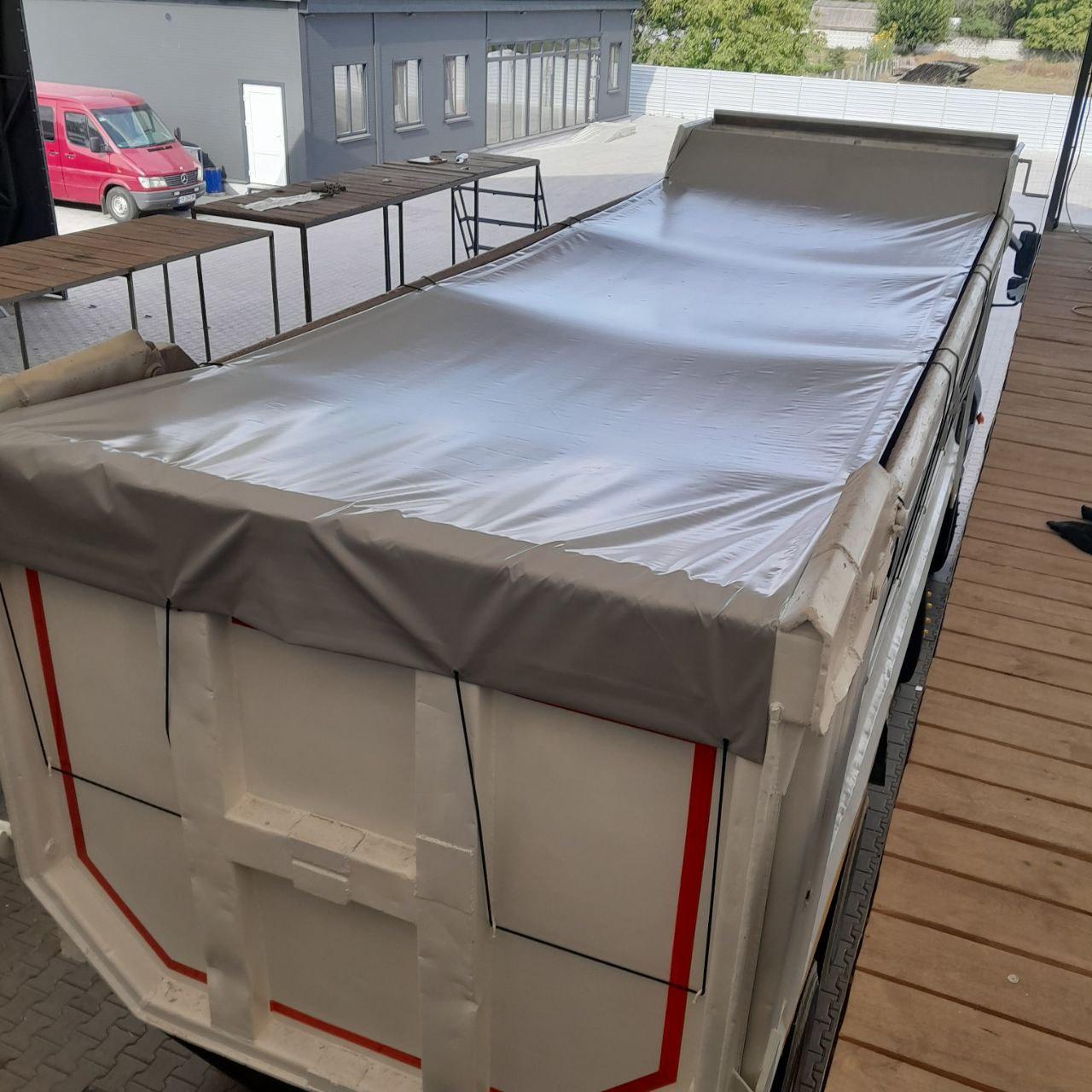 Тент на вантажне авто, зерновоз, самоскид — виготовлення під замовлення, ПВХ 650+ г/м², фото 1