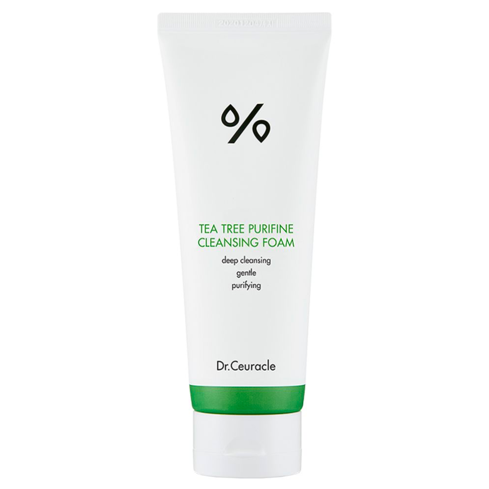 Гель-пінка для вмивання з екстрактом чайного дерева Dr.Ceuracle Tea Tree Purifine 30 Cleansing Foam 150 мл
