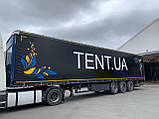 Тент на полуприцеп штора 900 г/м2 на замовлення від TENT.UA, фото 3
