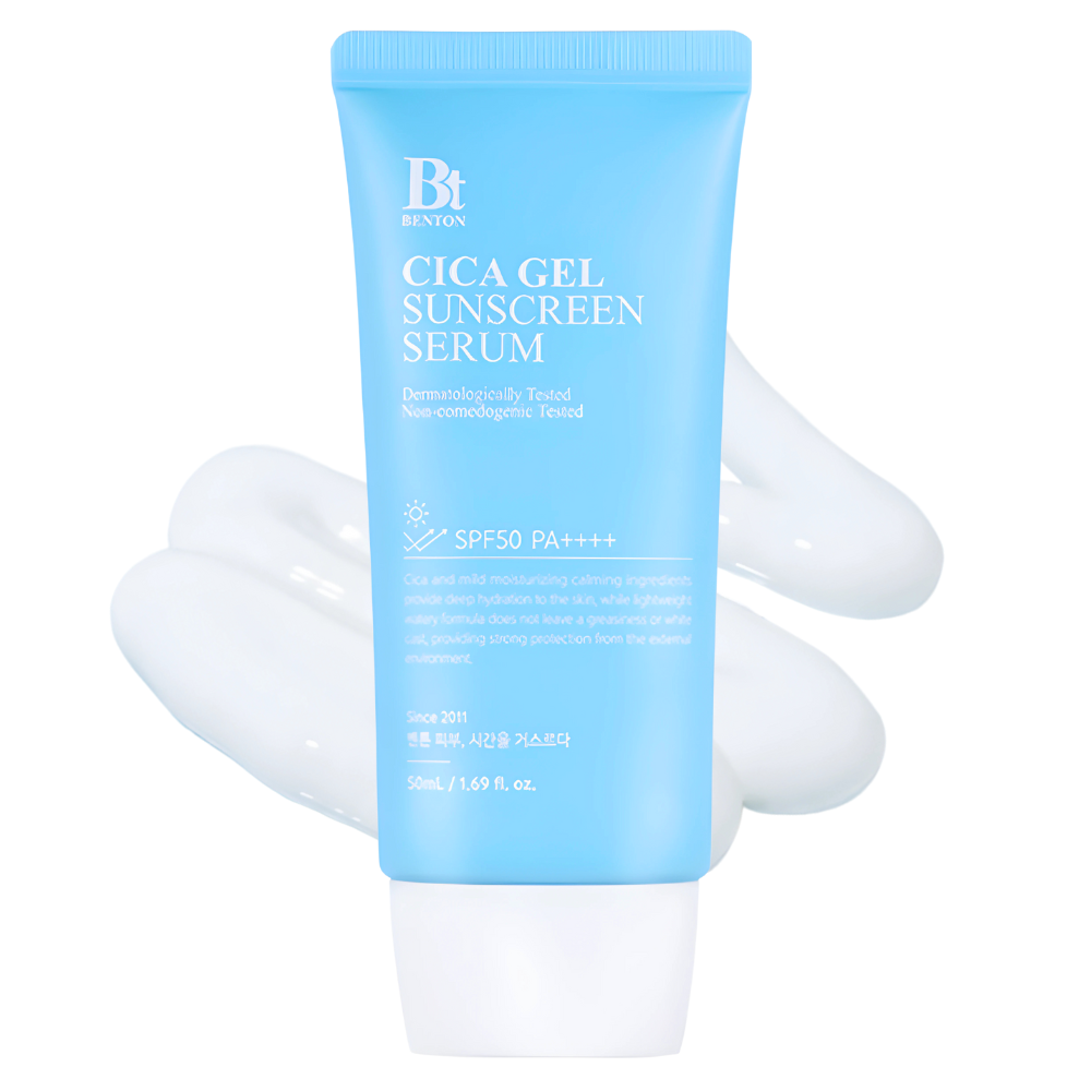 Зволожувальна сонцезахисна крем-сироватка з центелою Benton CICA Gel Sunscreen Serum SPF50/PA++++ 50 мл