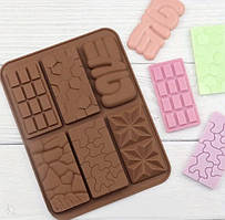 Форма силіконова Шоколадка 6 шт