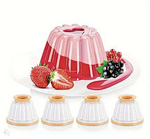 Набір форм для пудингу з 4 шт. об'єм 150 мл