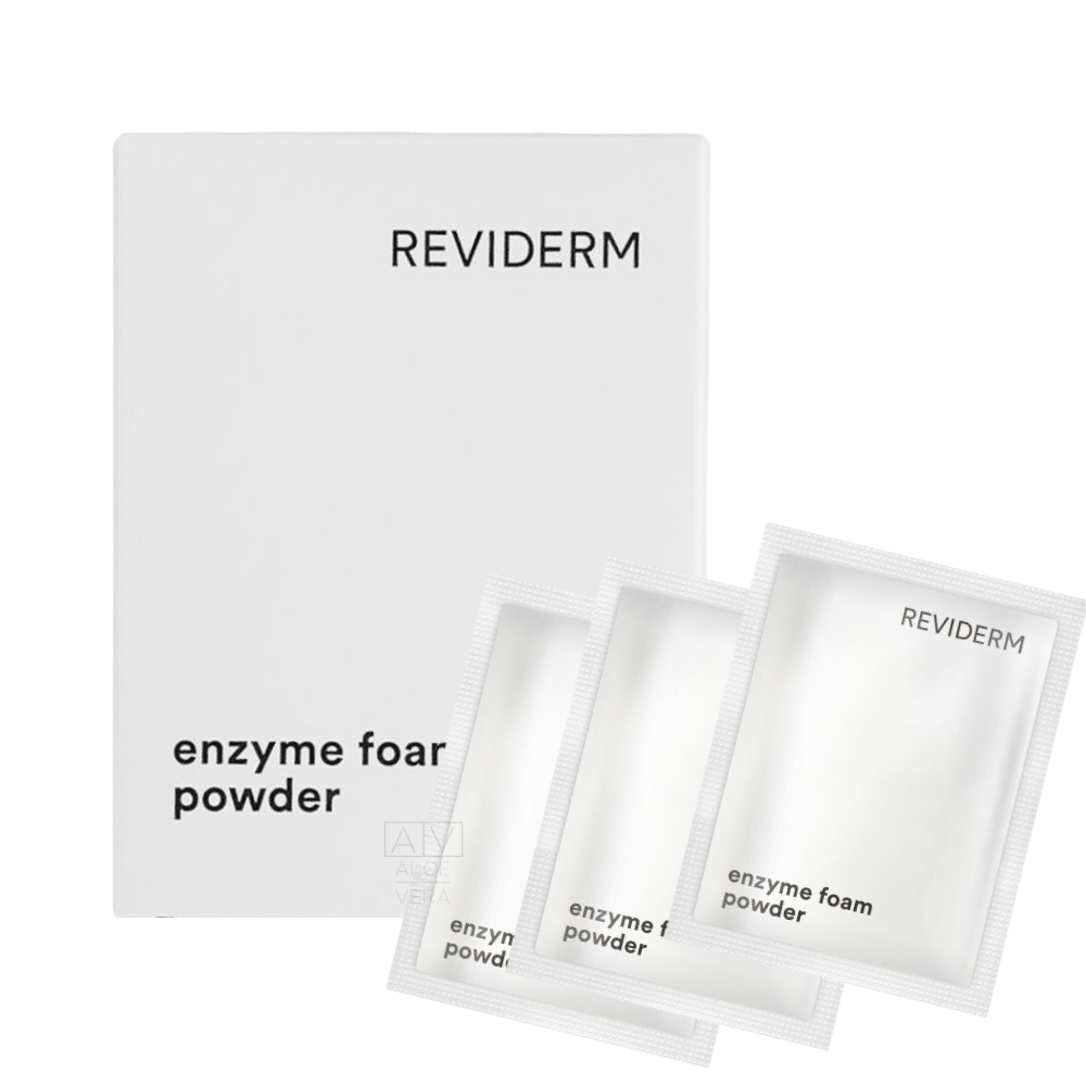 Косметична ензимна пудра з антибактеріальним та абсорбуючим ефектом REVIDERM Enzyme Foam Powder 20 шт x 1 г