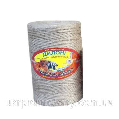 Шнур (шпагат) джут. Дилонг 200 г (~120м), фото 1