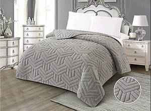 Покривало Mellory Home Шиншила - Кролик 200*230 - сірий