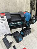 Акумуляторна мініпила Krafftec Німеччина [36 V 4 Ah / 1200 Вт / 2 акумул] з автоматичним мастилом 8 дюймів, фото 4