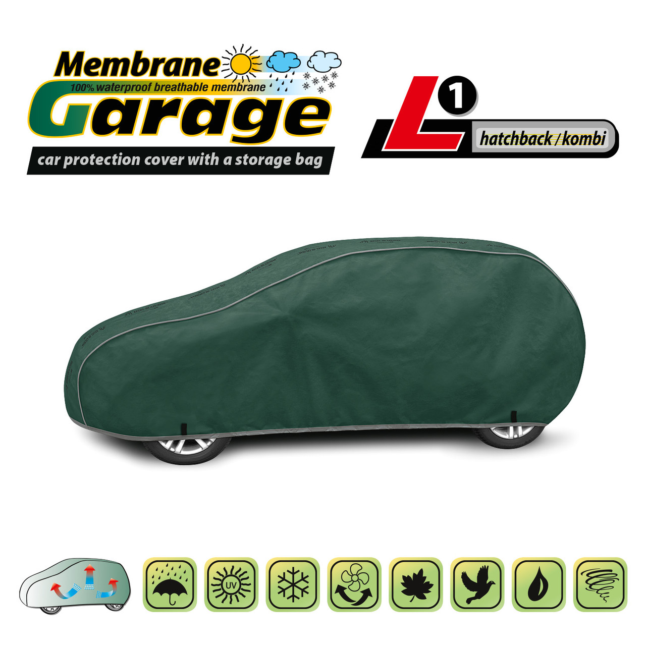 Чохол тент для автомобіля Membrane Garage розмір L1 Hatchback Combi ОРИГІНАЛ! ОФІЦІЙНА ГАРАНТІЯ!