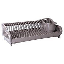 Сушка для посуду пластикова (капучіно) A167091-86 Сушарка Алеана